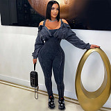 Women's Sexy Off-the-shoulder Bodycon Jumpsuit YF-10820