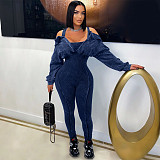 Women's Sexy Off-the-shoulder Bodycon Jumpsuit YF-10820