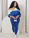 Casual Women Long Sleeve Pullover Hooded Top Tight Pants Suit MIL-073