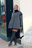 Long Sleeve Irregular Hem Sequin Mini Dresses GT-9156
