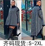 Long Sleeve Irregular Hem Sequin Mini Dresses GT-9156