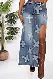 Cross Your Heart Denim Maxi Skirt Set NIYA-8159