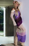 Sexy Strapless Long Sleeves Knitted Split Maxi Dress ZS-0301