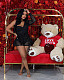 Sexy Mesh Single Shoulder Lace Up Nightclub Romper LP-66830