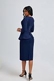Fashion Women's Career Student Church Midi Dress OSM-6136
