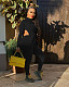 Long Sleeve Sided Split T Shirt Long Pants Outfits LP-66329
