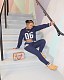 Fashion Women Long-sleeved Letter Sweater Tracksuit 2 Pieces Sets MEM-88615