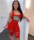 Tank Crop Tops Holes Jogger Shorts 2 Piece Set OY-6500
