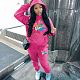 Women's Long Sleeve Hoodie Printed Fleece Tracksuit Sporty 2 Pieces Sets DN-5999G30