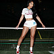Women's Slim-fit Sexy Crop Top Sport Shorts Set SXE-60385