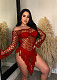 Sexy Knitting Hollow Out Tassel Beach Short Dresses CQ-207