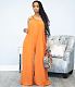 Women's Clothing Solid Color Sleeveless One Shoulder Loose Casual One Piece Jumpsuit LDS-3273
