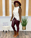 Turtleneck Patchwork Knitted Pullover Sweaters TR-1239