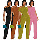 NEW Ladies Oblique Shoulder Long Pants Two Pieces Sets ME-Q24S8489