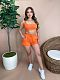 Casual Solid Sportswear Yoga Sleeveless Crop Top Drawstring Shorts Summer Women Two Piece Matching Set JP-1043