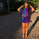 Camouflage Print Short Sleeves Cropped T-shirt Shorts 2 Pieces BER-8054