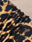 Casual short sleeve shorts camouflage leopard print suit FOS-8801