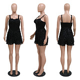 Sexy Lace Patchwork Sleeveless Wide Leg Rompers CYA-900581