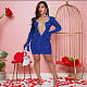 Sexy sequin splicing see-through mesh mini dress CYA-901646