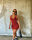 Women Solid Color Sleeveless Slim Sexy Vest Mini Dresses YH-1005