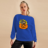 Halloween Print Long Sleeve Cotton T Shirts YH-5279