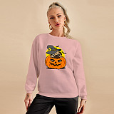 Halloween Print Long Sleeve Cotton T Shirts YH-5279