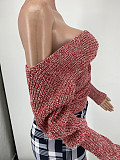 Chic Off Shoulder Knit All Match Slim Sweater YH-5280