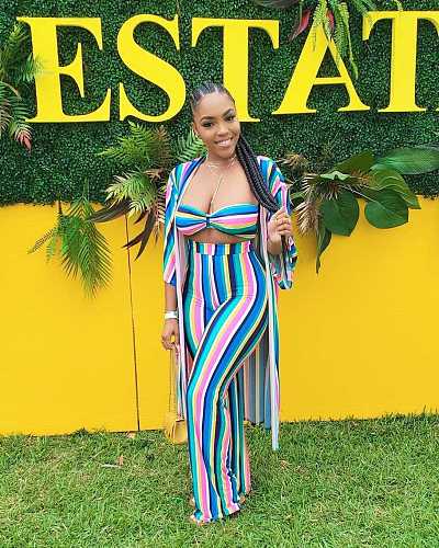 Sexy Wrapped Chest Stripes Three Pieces Sets DM-8072