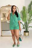 Fashion Girls Short Sleeves Blouse And Shorts Two Pieces Suits NIYA-8177