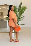 Fashion Girls Short Sleeves Blouse And Shorts Two Pieces Suits NIYA-8177