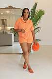 Fashion Girls Short Sleeves Blouse And Shorts Two Pieces Suits NIYA-8177