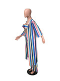 Sexy Wrapped Chest Stripes Three Pieces Sets DM-8072