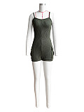 Casual Women Long Sleeves Hoodies And Straps Slim Romper 2 Pieces Sets CH-24019