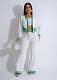 Women's striped cardigan knit casual three-piece set ZS-0336