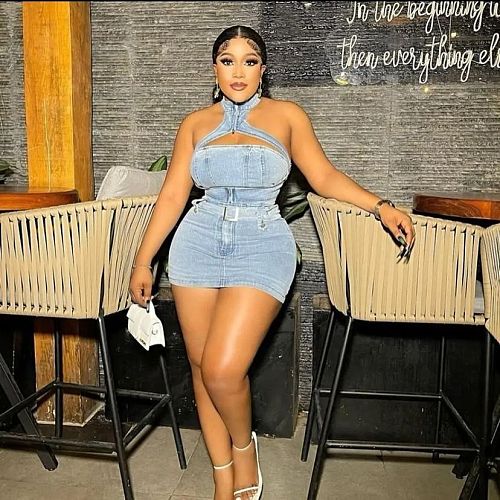 Sexy Halter Backless Women Zipper Casual Short Skirt Denim Sets NIYA-8163