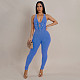 Women's wash tight sleeveless threaded jumpsuit YF-10829