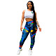 Colorful Camouflage Printed Bodycon Pants NIK-0100