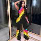 Trend Positioning Print Sleeveless Flounces Jumpsuit NIK-157