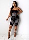 Hot Sales Printed Sleeveless Wrap Bra Slimmer Romper NIK-133