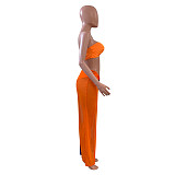 Patchwork Sleeveless Bra+Panties+Cover Ups 3 Piece Set NIK-303