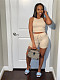 Tank Crop Top+Drawstring Biker Shorts Tracksuit FSL-155