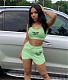 Sportswear Tank Crop Top Shorts Matching Sets FSL-204