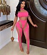 Patchwork Mesh Jumpsuit OD-8499