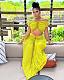 Sexy Off Shoulder Crop Top and Folds Long Skirts 2 Pieces OD-8571