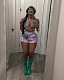 Women Print Sleeveless Crop Top And Flounced Shorts 2 Pieces Sets MEM-88632
