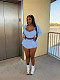 Girls Solid Color Blouse Vest Short Skirt Casual 3 Pieces Sets XRB-10091