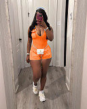 Leisure Girls Sleeveless Pockets Low-cut Solid Color Tight Romper TR-1313