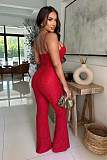 Sexy Strapless Women Sleeveless Straps Slim Long Jumpsuit OSM-4470