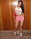 Casual Girls Print Sleeveless White Crop Tops And Shorts 2 Pieces Sets  RS-110766