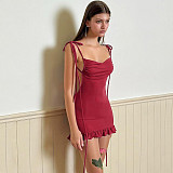 Sexy strapless backless women straps package hip mini dress RS-20006